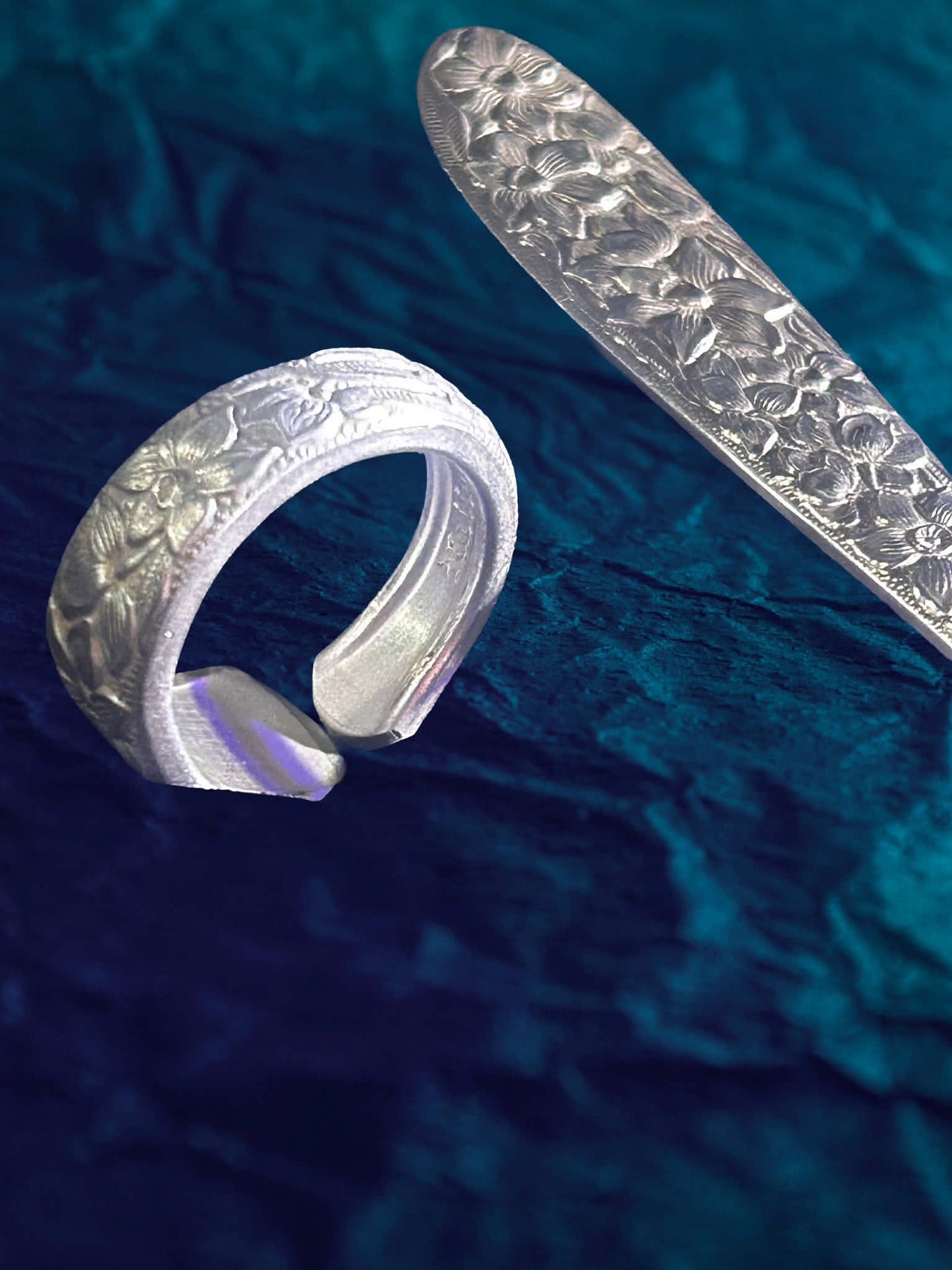 Timeless Beauty: Narcissus 1934 Pattern Spoon Ring Limited Stock