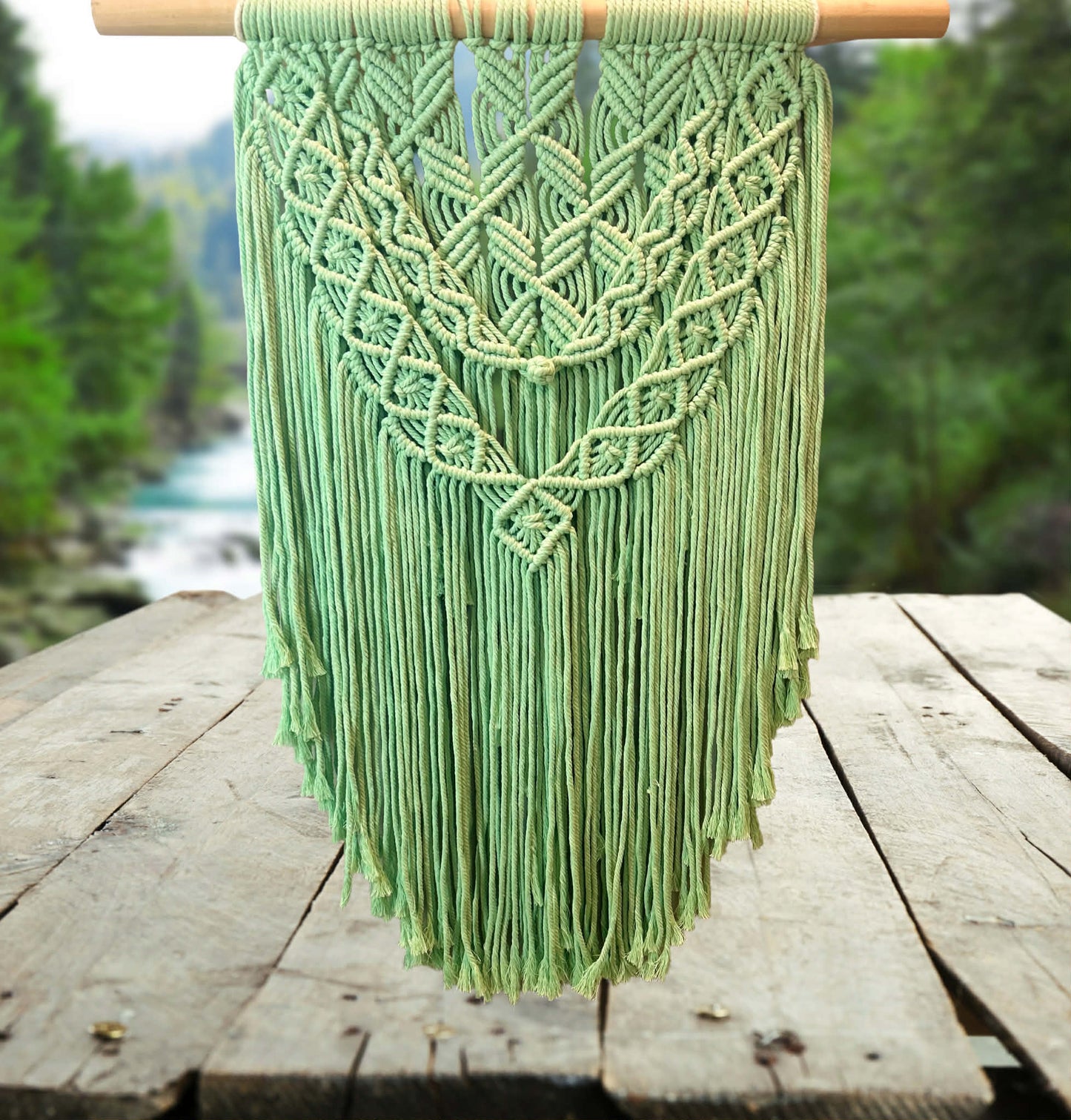Boho Green Goddess Wall Handing