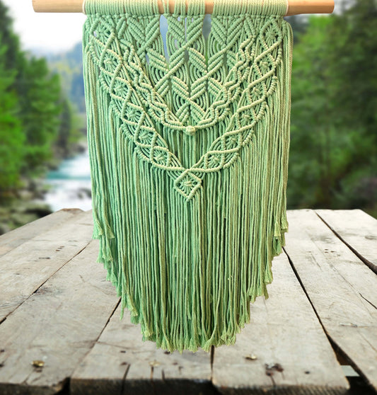 Boho Green Goddess Wall Handing