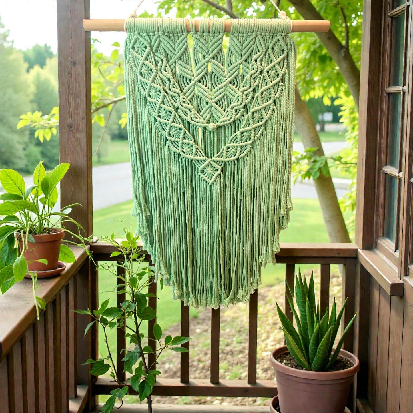 Boho Green Goddess Wall Handing